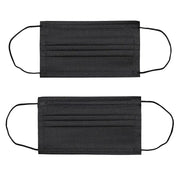 FuturePPE 3 Ply Disposable Face Mask , 3PLY, 3-PLY Face Mask - Surgical Masks-Dr Medic-Black on Black-50 Masks-Dr Medic