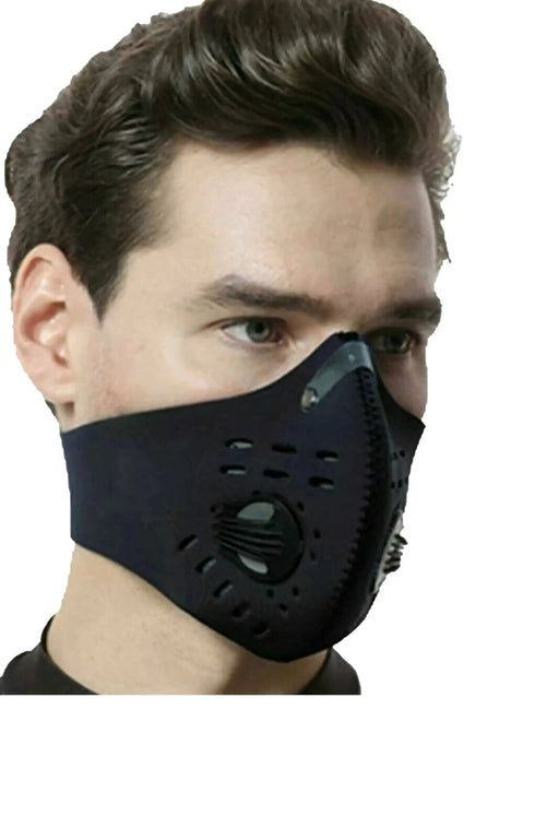 Neoprene Neck Strap Face Mask-FuturePPE-Black-Dr Medic