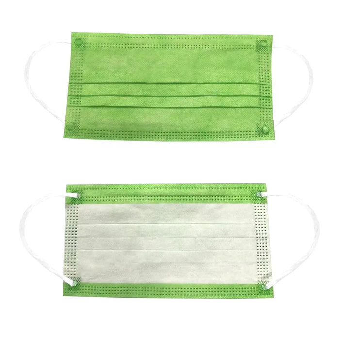 3 PLY Face Masks, 3PLY, 3-PLY, Disposable Face Masks  Preppy-Green-500-Masks Dr Medic