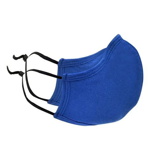 Cotton Cloth Face Mask Reusable Washable, Blue, 5 Pack   FuturePPE