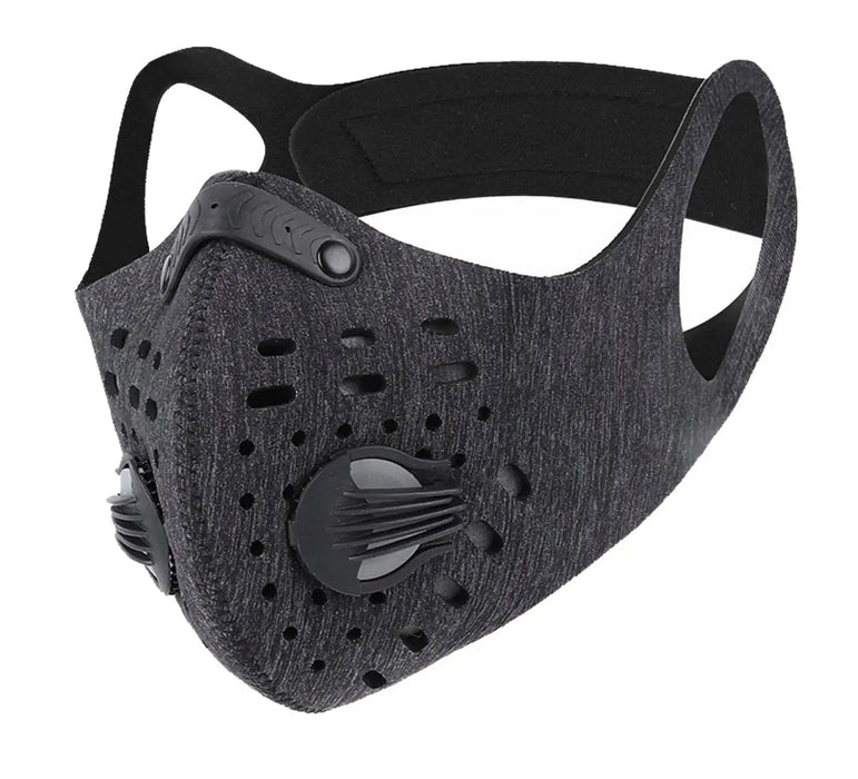 FuturePPE Neoprene Sports Face Mask with Premium Filter  Gray Dr Medic
