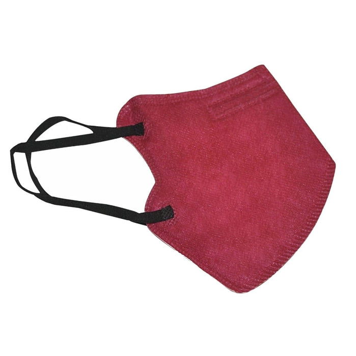 Small or Petite KN95 Face Mask for Small Size Faces - Crimson Red