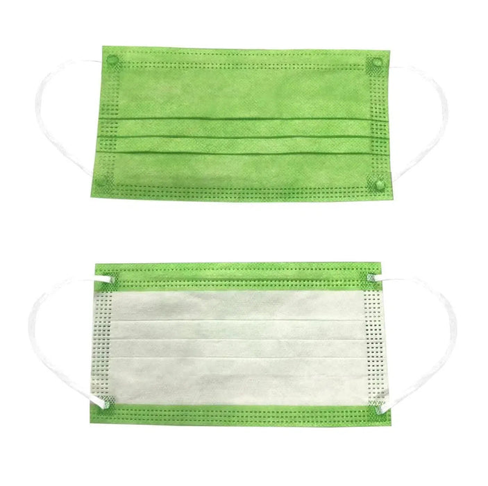 FuturePPE 3 Ply Disposable Face Mask , 3PLY, 3-PLY Face Mask - Surgical Masks-Dr Medic-Preppy Green-50 Masks-Dr Medic