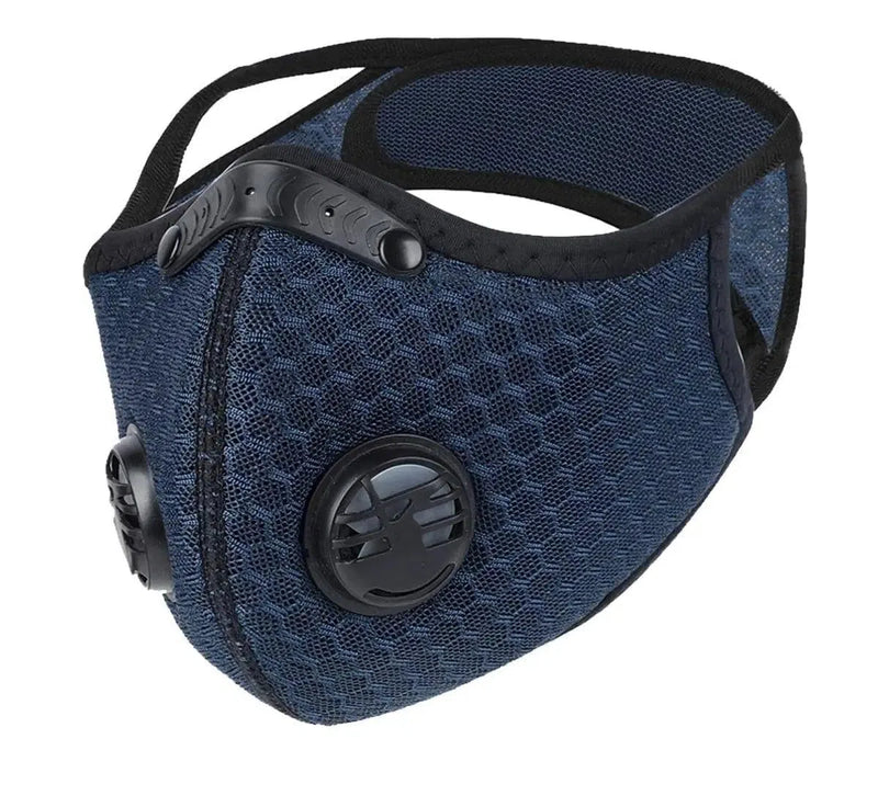 FuturePPE Mesh Sports Face Mask With a 5-Layer Carbon Activated Filter-FuturePPE-Navy-Dr Medic