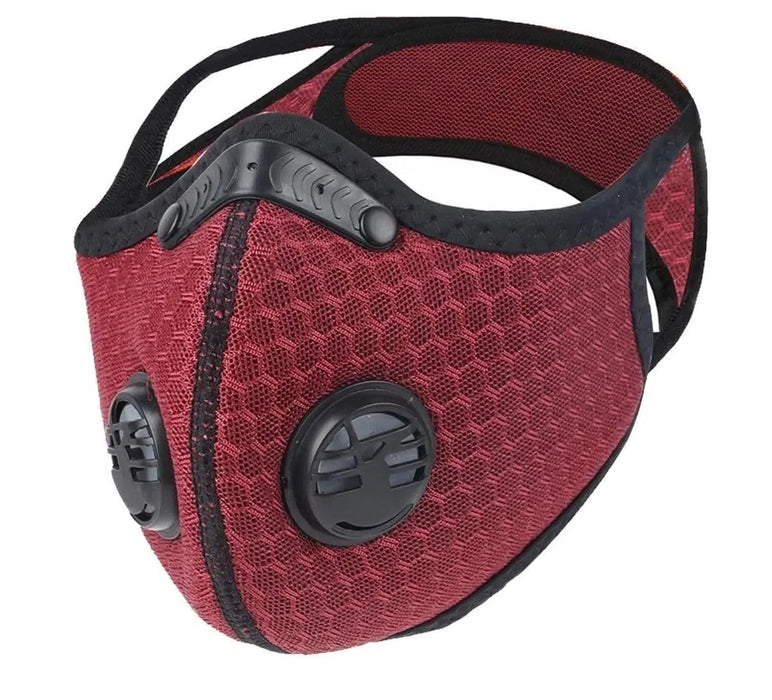 FuturePPE Mesh Sports Face Mask With a 5-Layer Carbon Activated Filter-FuturePPE-Red-Dr Medic