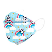 Kids KF94 Face Masks, Kids Disposable Masks-Dr Medic-Blue Rainbow Panda-10 Pack-Dr Medic