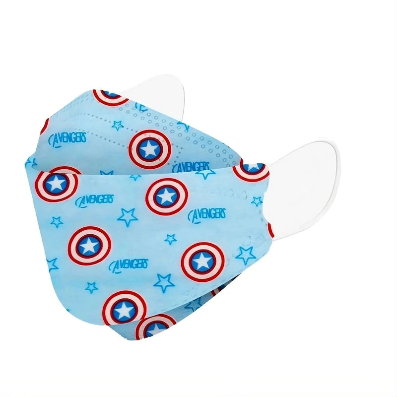 Kids KF94 Face Masks, Kids Disposable Masks-Dr Medic-Captain America-10 Pack-Dr Medic