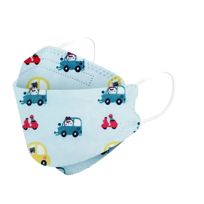Kids KF94 Face Masks, Kids Disposable Masks-Dr Medic-Cars-10 Pack-Dr Medic