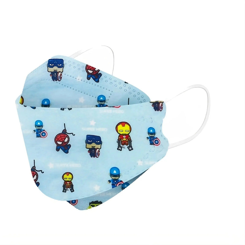 Kids KF94 Face Masks, Kids Disposable Masks-Dr Medic-Marvel Avengers-10 Pack-Dr Medic