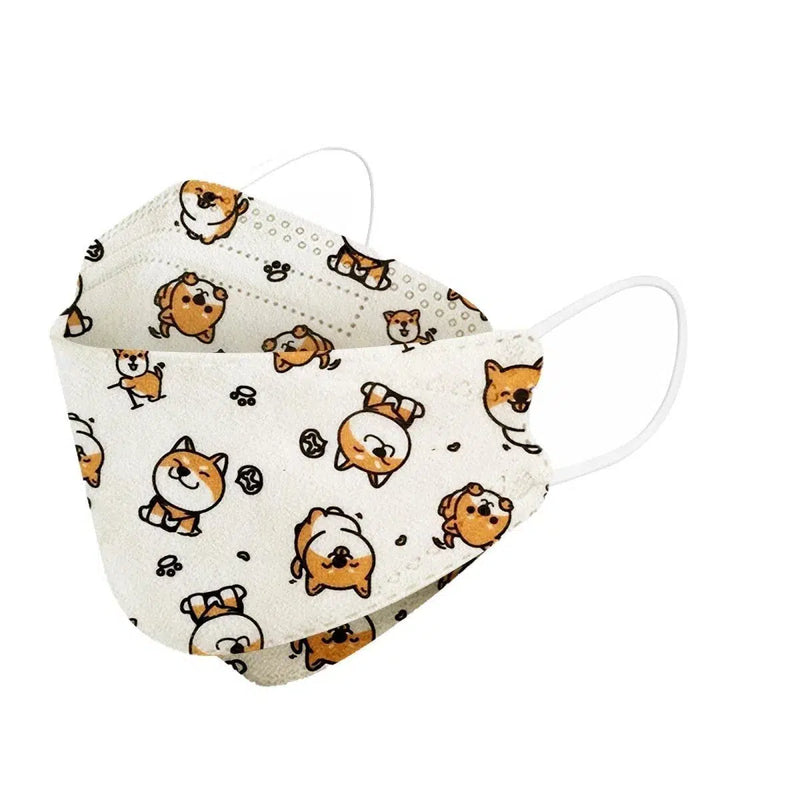 Kids KF94 Face Masks, Kids Disposable Masks-Dr Medic-Naughty Dog-10 Pack-Dr Medic
