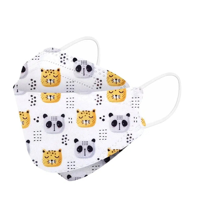 Kids KF94 Face Masks, Kids Disposable Masks-Dr Medic-Squinting Leopards-10 Pack-Dr Medic