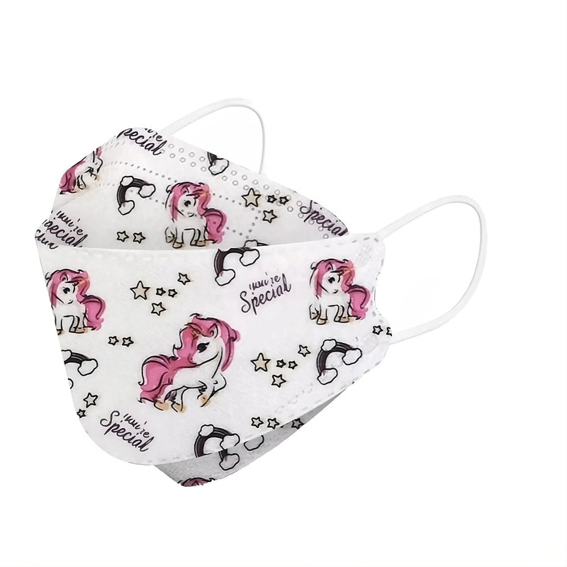 Kids KF94 Face Masks, Kids Disposable Masks-Dr Medic-Unicorns-10 Pack-Dr Medic