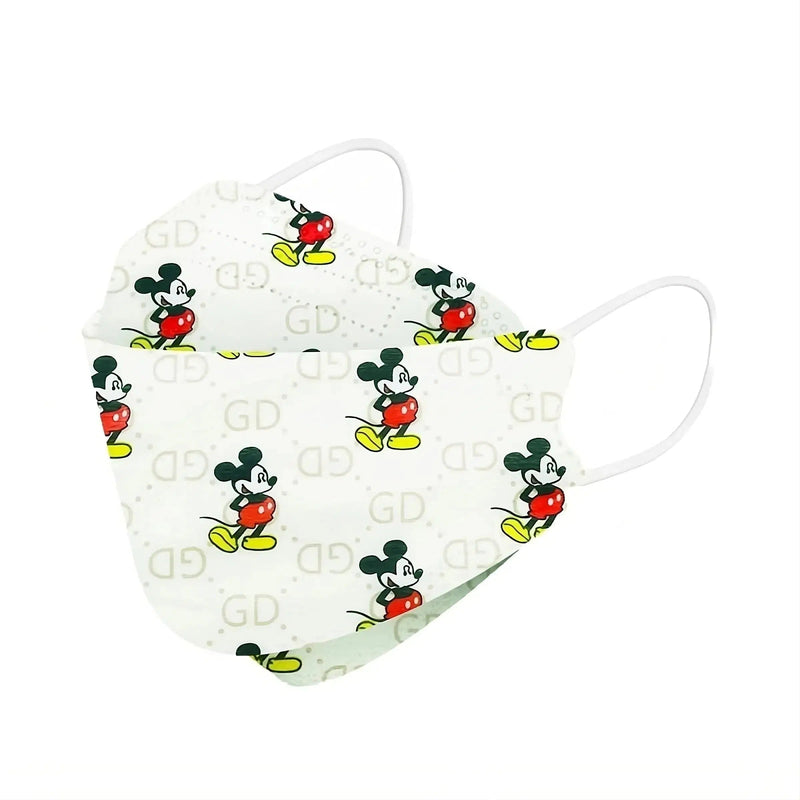 Kids KF94 Face Masks, Kids Disposable Masks-Dr Medic-White Mickey Mouse-10 Pack-Dr Medic