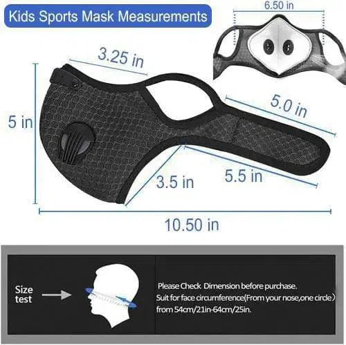 Kids Mesh Sports Mask with Premium Filter-Dr Medic-Dr Medic