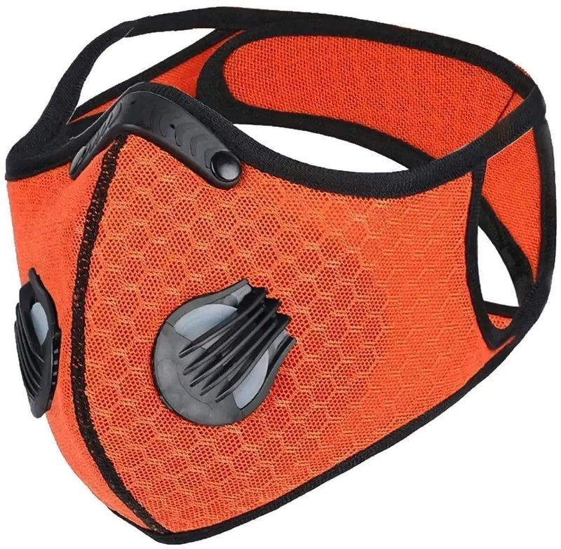 Kids Mesh Sports Mask with Premium Filter-Dr Medic-Orange-Dr Medic
